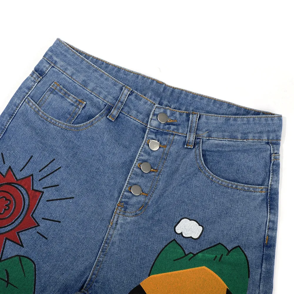 Pants Female Hight Waist Denim Jean