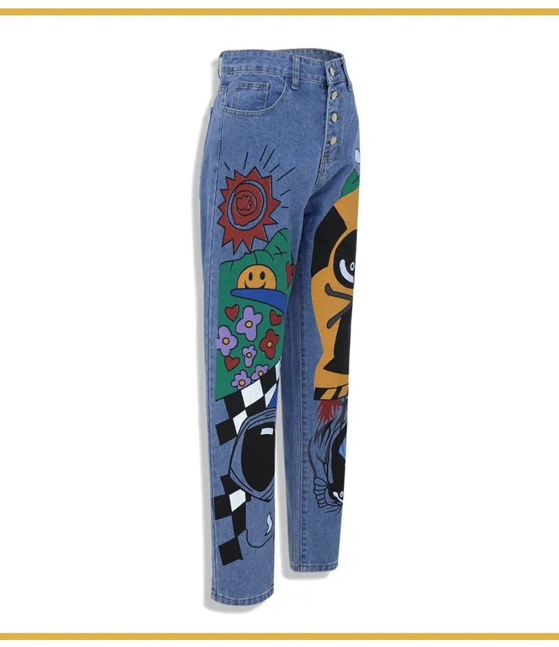 Pants Female Hight Waist Denim Jean