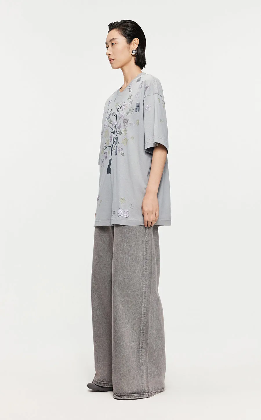 Pants/JNBY Loose Denim Pants