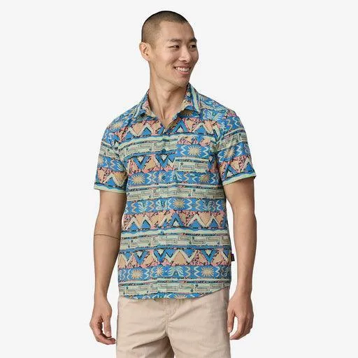 Patagonia Go-To Shirt High Hopes Geo: Salamander Green