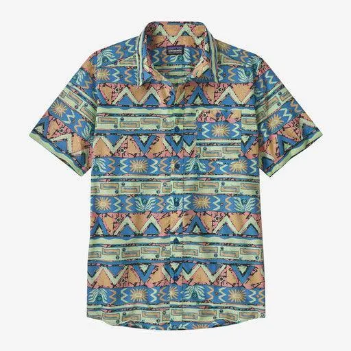 Patagonia Go-To Shirt High Hopes Geo: Salamander Green