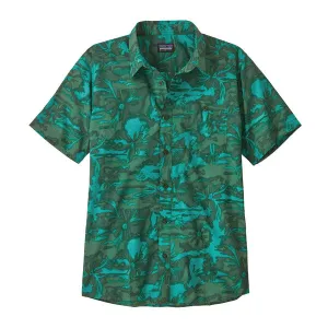 Patagonia - M's Go To Shirt - Cliffs and Waves: Conifer Green