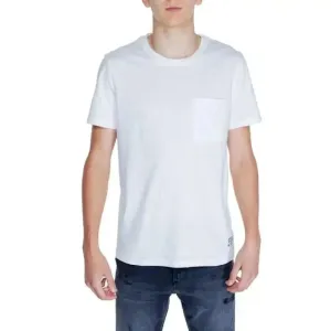 Peuterey Men's White Cotton Round Neck T-Shirt