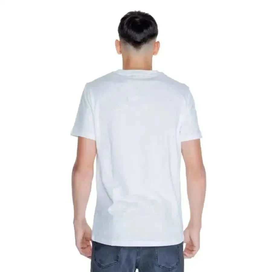 Peuterey Men's White Cotton Round Neck T-Shirt