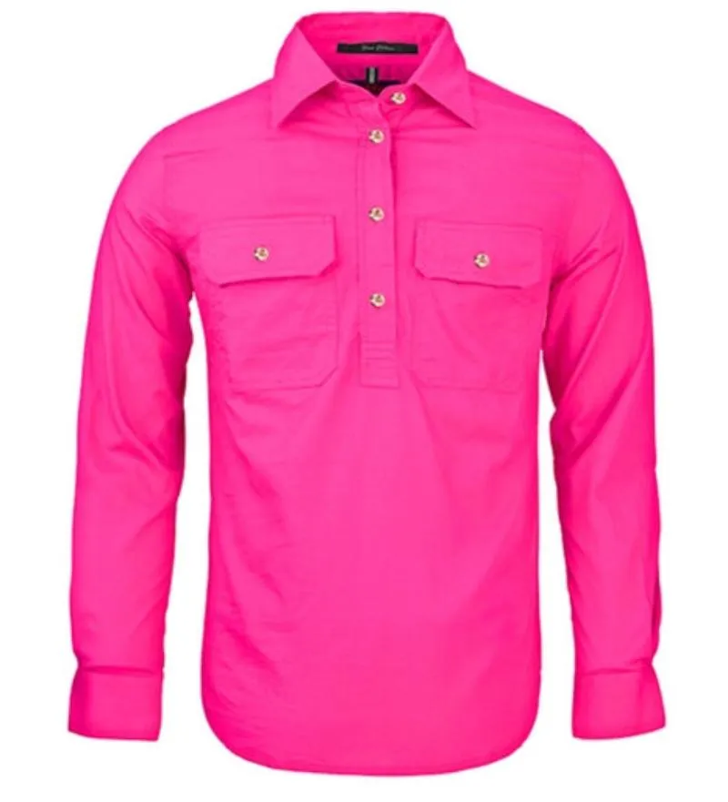 Pilbara Workshirt Womens Closed Front Plain Colours
