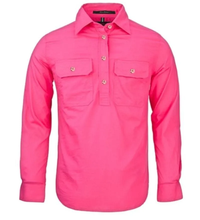 Pilbara Workshirt Womens Closed Front Plain Colours