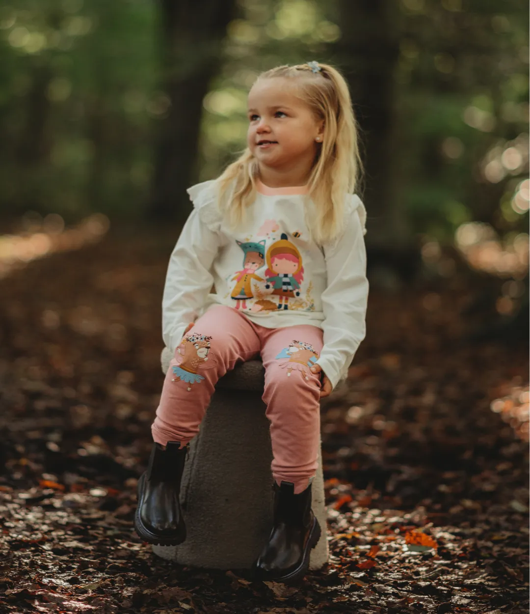 Pink Fairy Applique Leggings