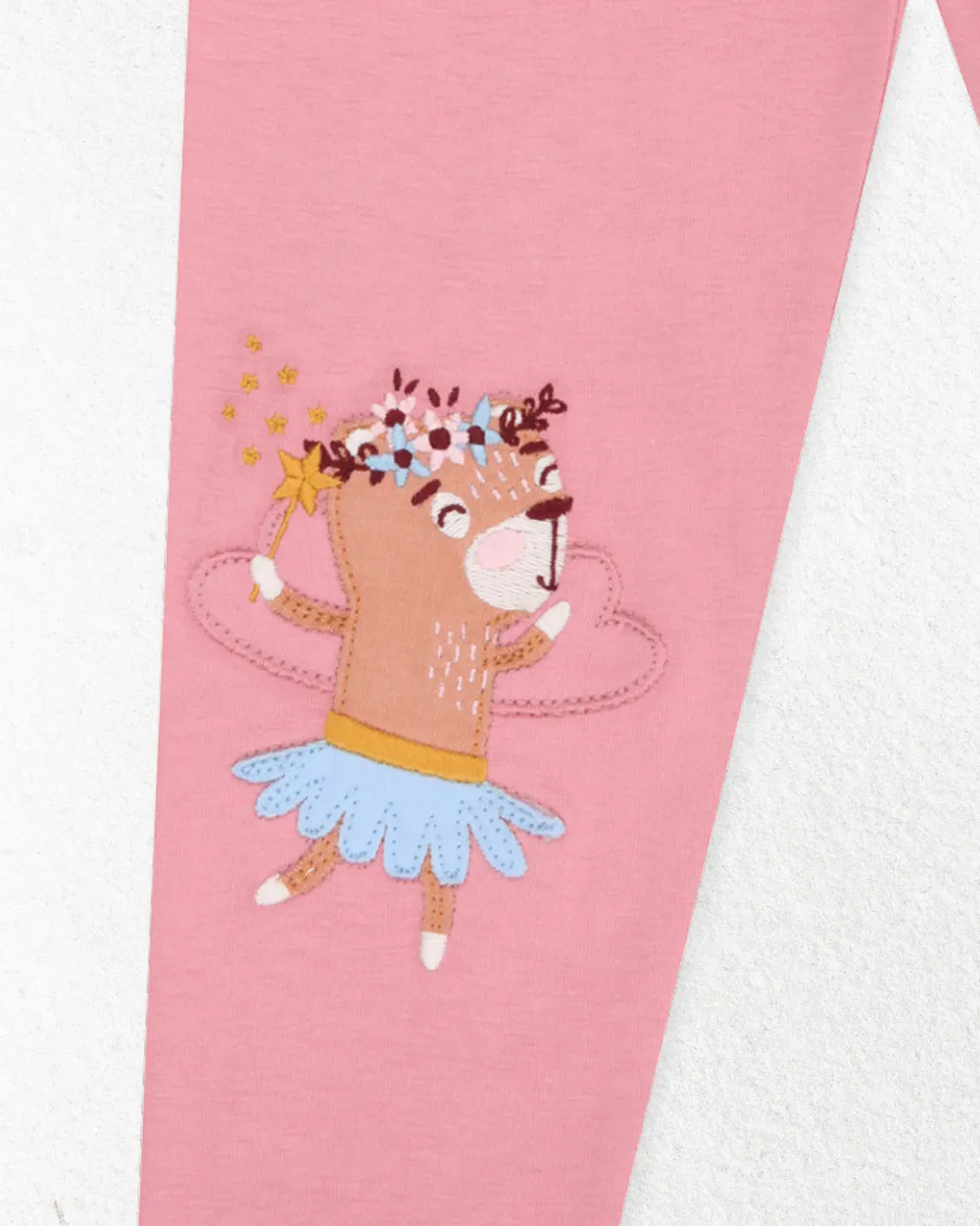 Pink Fairy Applique Leggings