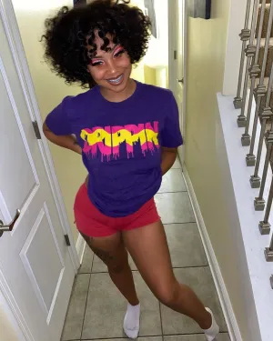 Pink Lemonade Drippin | Purple Tee
