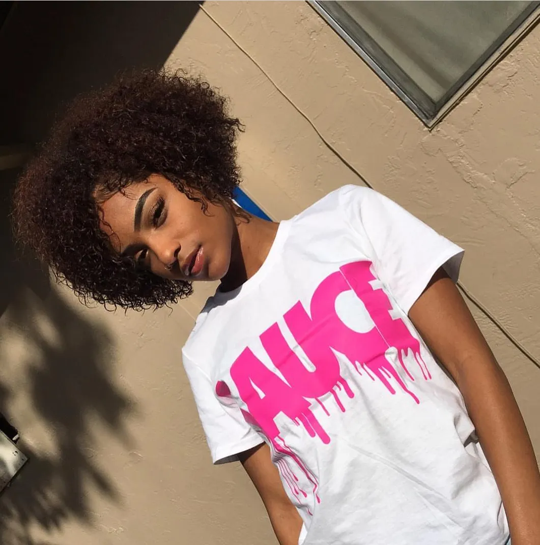 Pink Sauce | White Tee