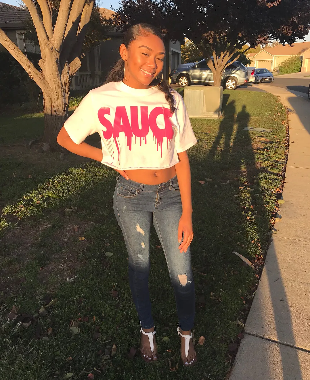 Pink Sauce | White Tee
