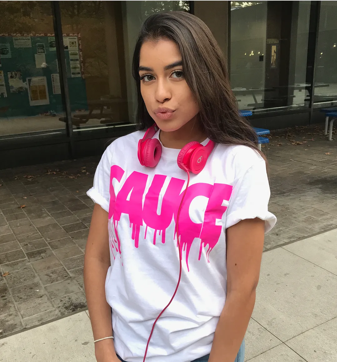 Pink Sauce | White Tee