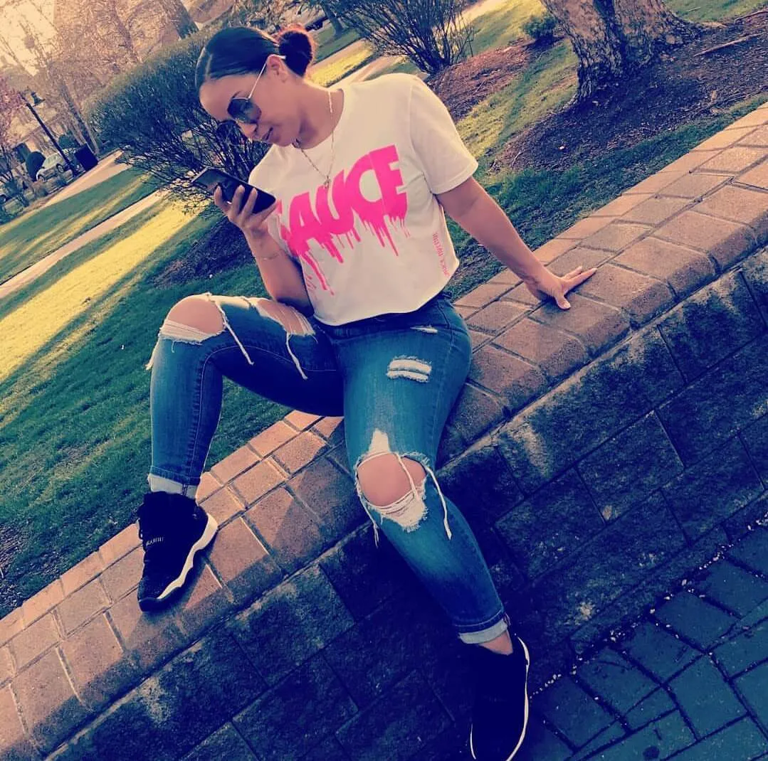Pink Sauce | White Tee