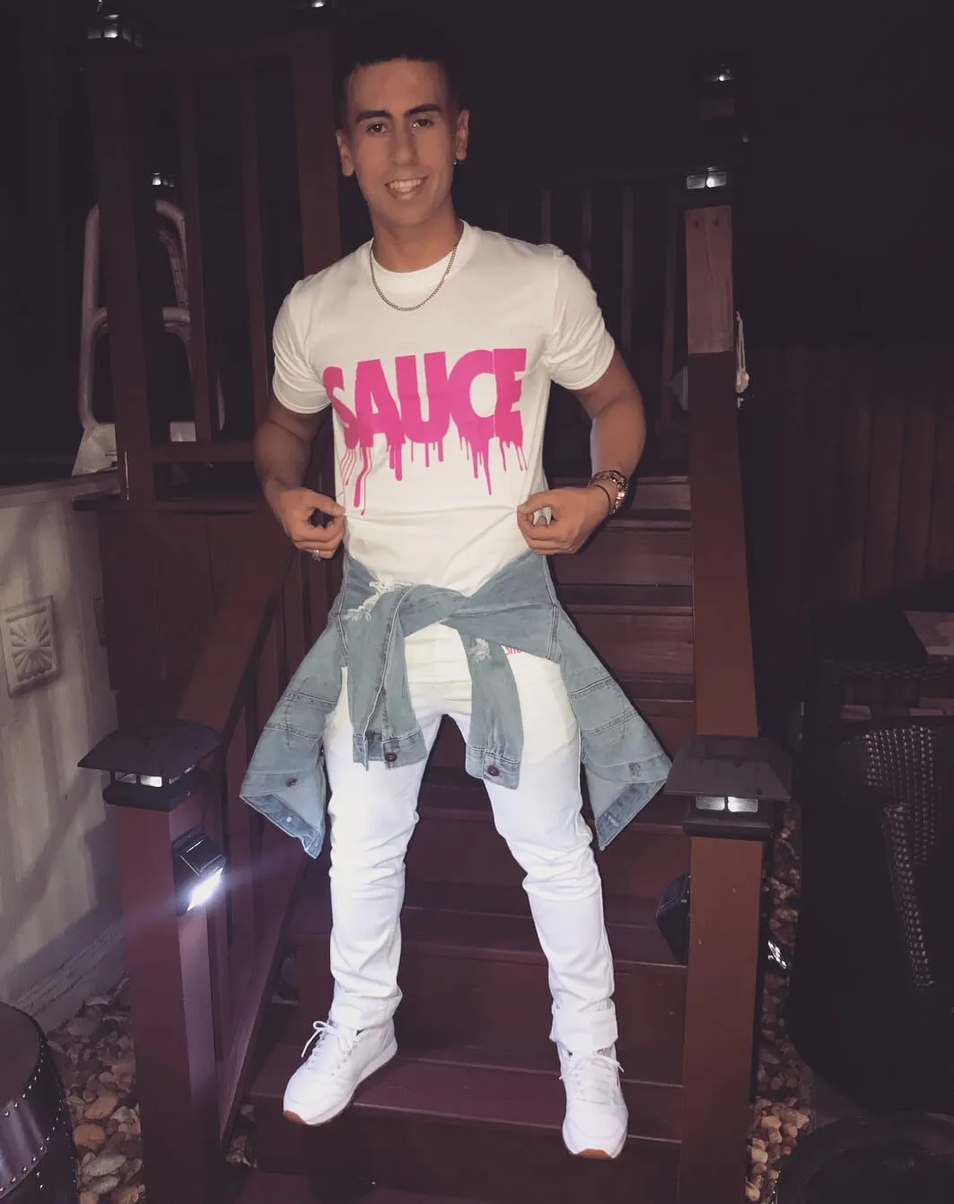Pink Sauce | White Tee