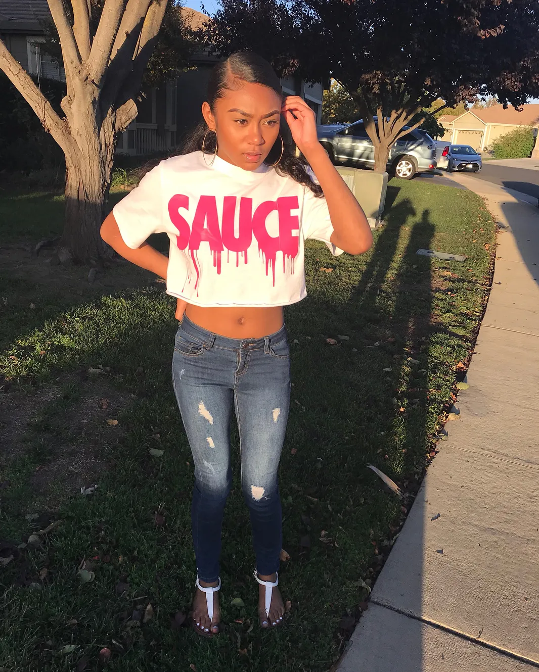Pink Sauce | White Tee