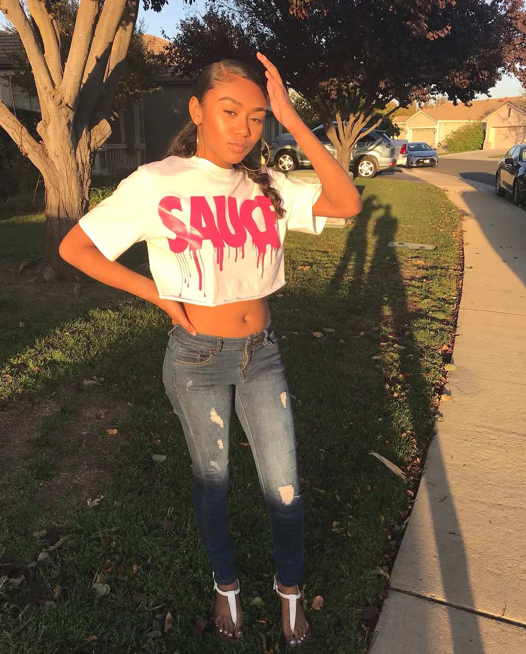 Pink Sauce | White Tee