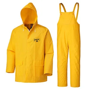 Pioneer V3510360 Flame Resistant Jacket and Pants Combo Rainsuit, Yellow