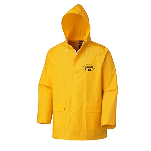 Pioneer V3510360 Flame Resistant Jacket and Pants Combo Rainsuit, Yellow