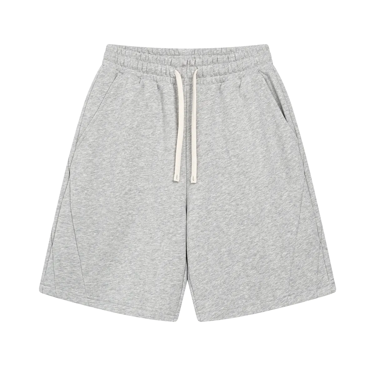 Plain Color Thick Patchwork Shorts