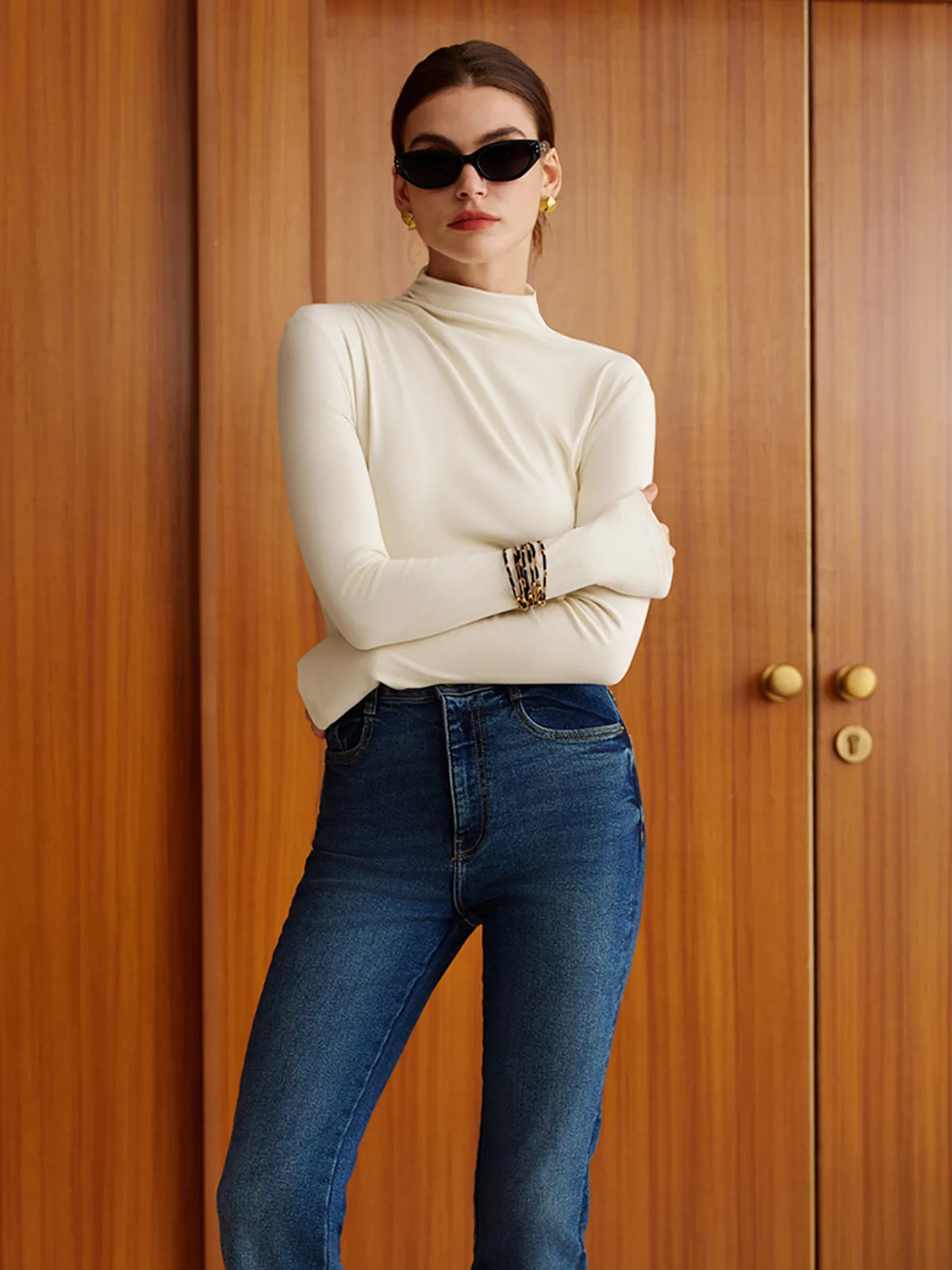 Plain Warm Jersey Top
