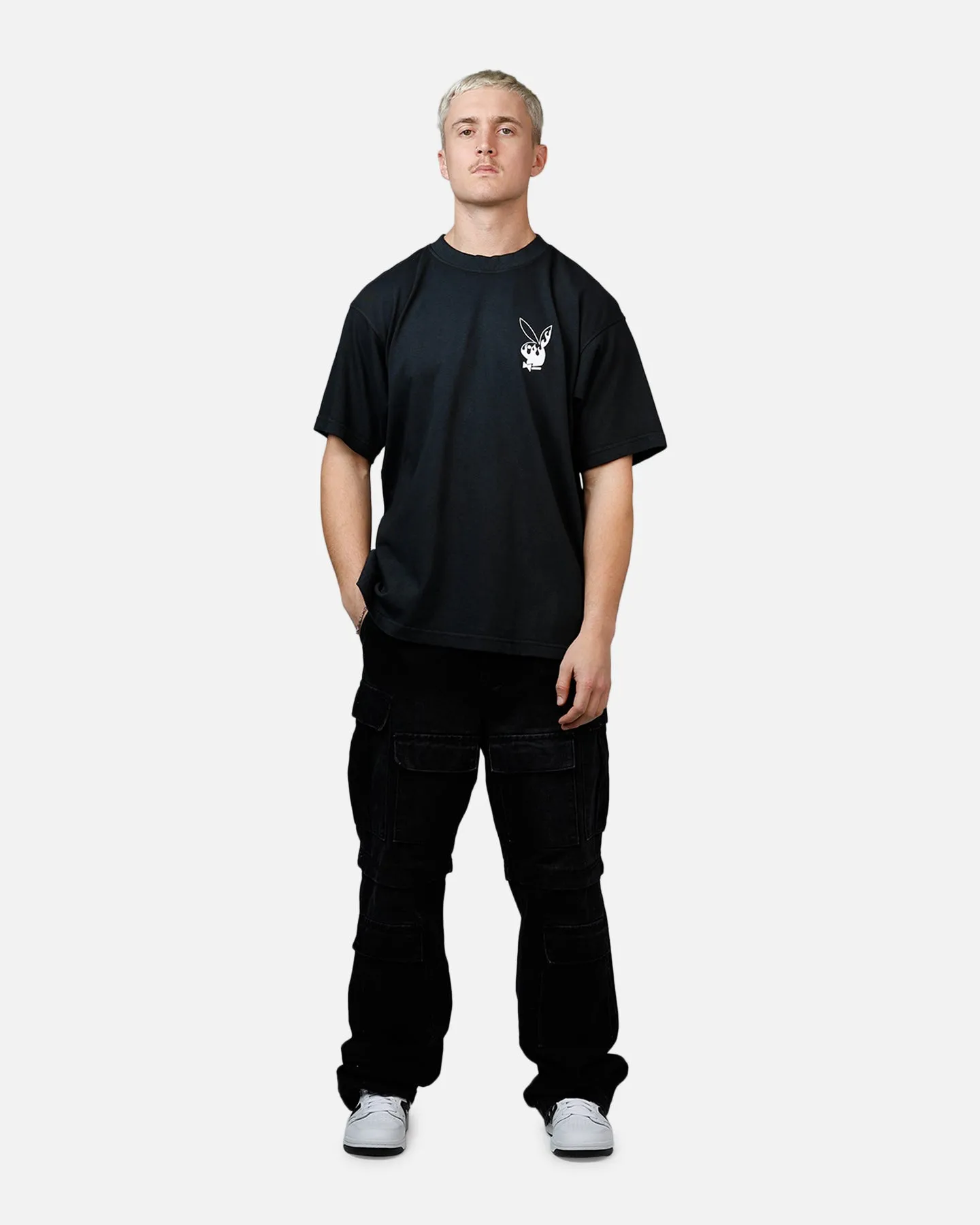 Playboy Flames 2.0 Boxy T-Shirt Black/White
