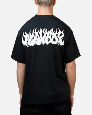 Playboy Flames 2.0 Boxy T-Shirt Black/White