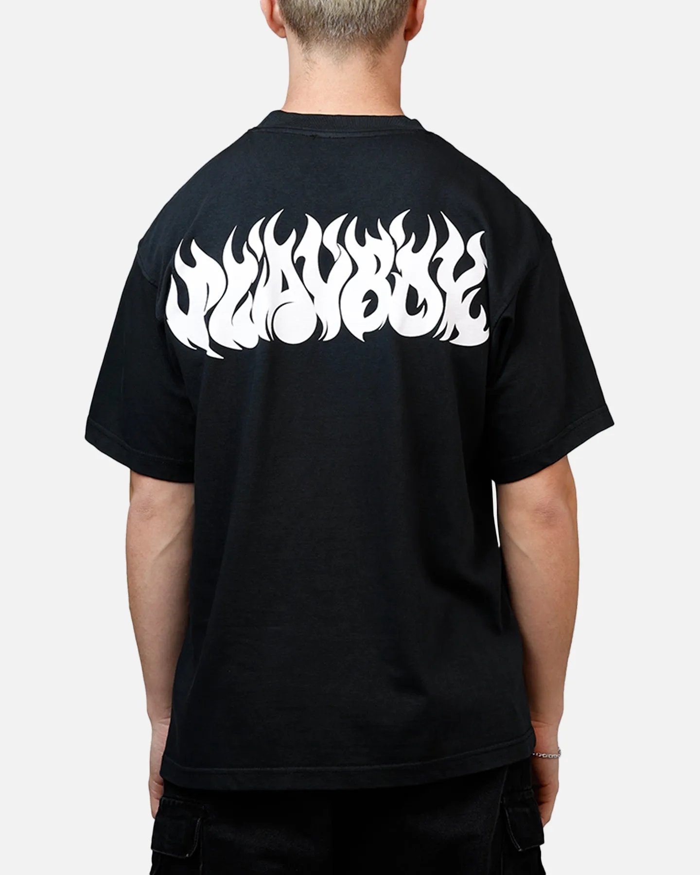 Playboy Flames 2.0 Boxy T-Shirt Black/White