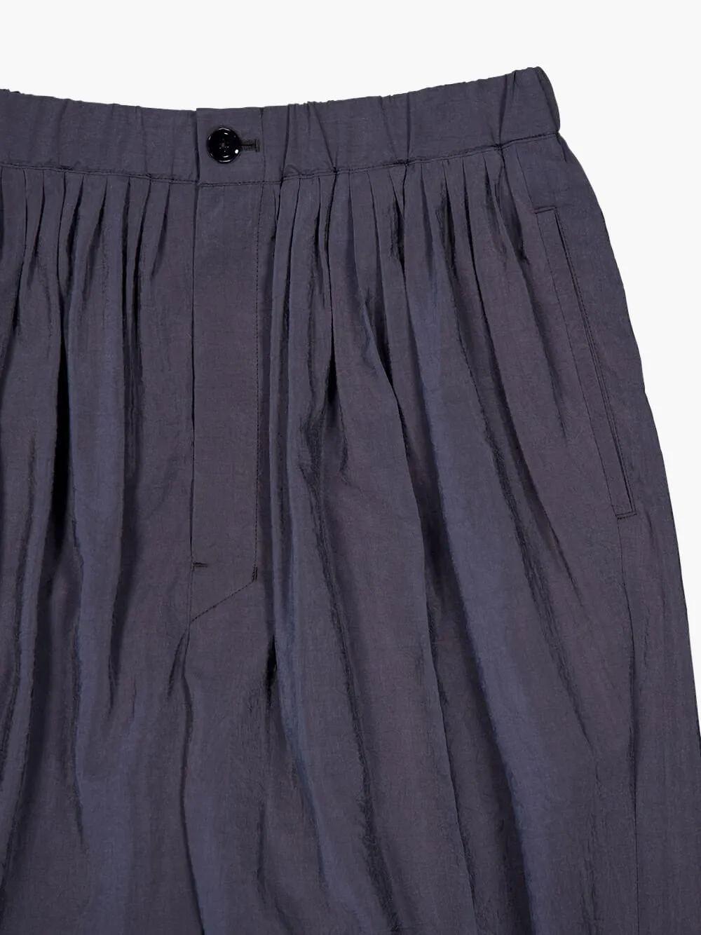 Pleated Relaxed Silk Pants