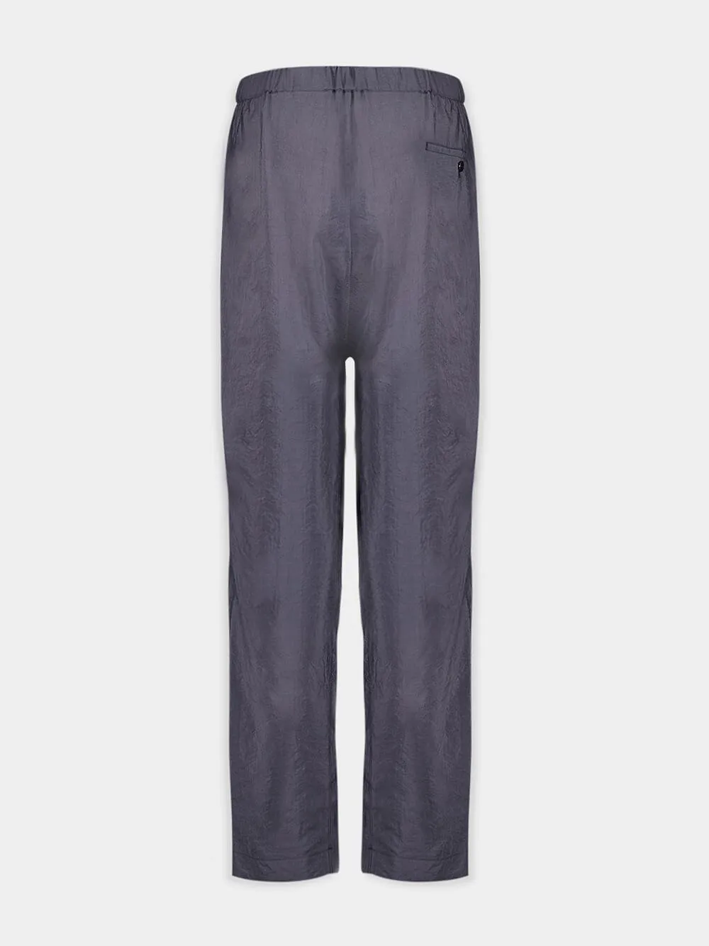 Pleated Relaxed Silk Pants