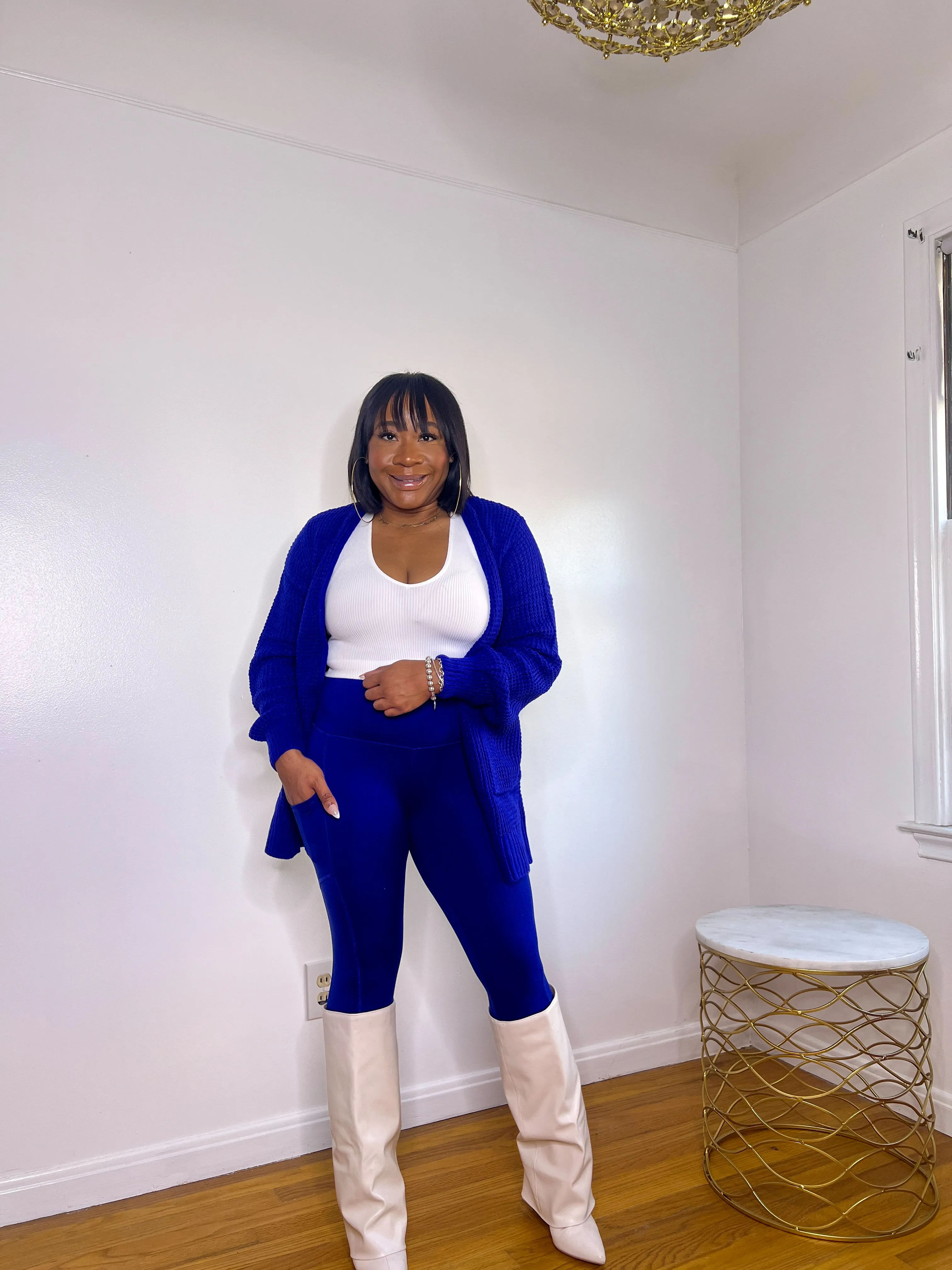 [Plus] Brushed Microfiber Legging with pockets