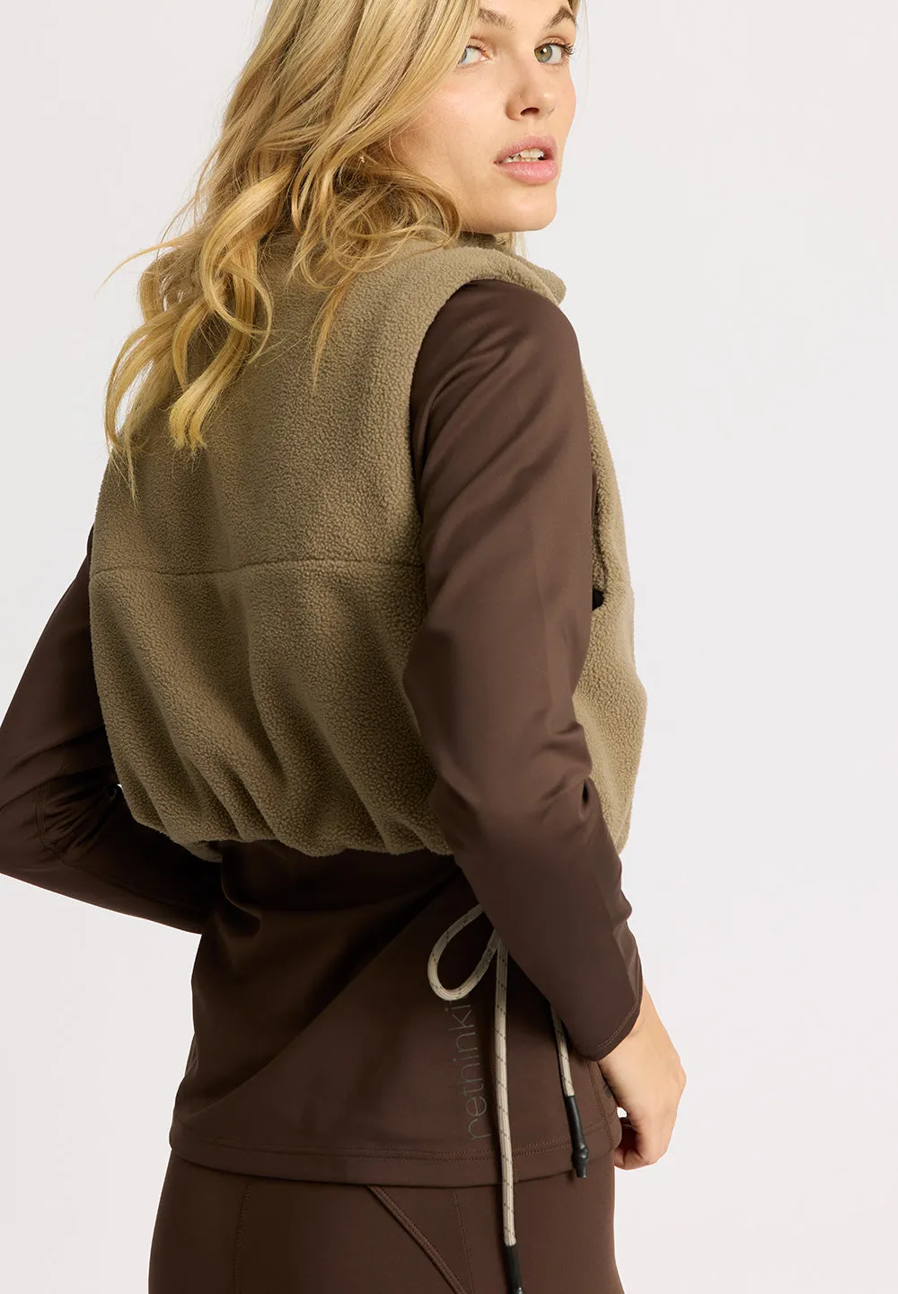 Polar Fleece Collar vest CAMPFIRE - fallen rock