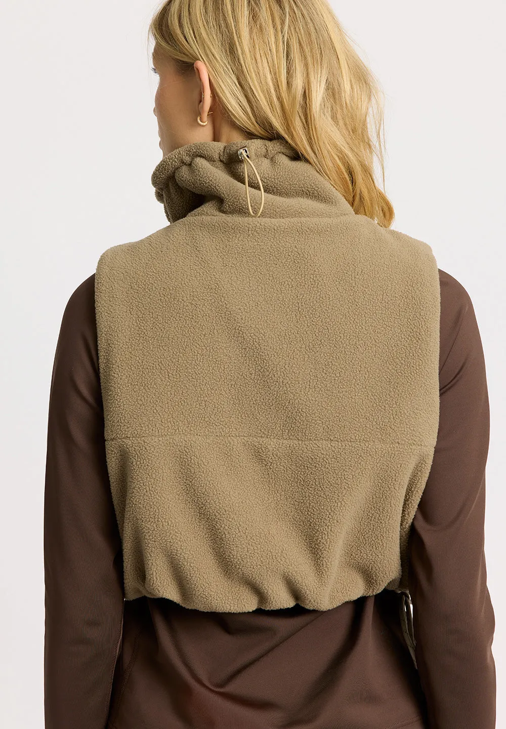 Polar Fleece Collar vest CAMPFIRE - fallen rock