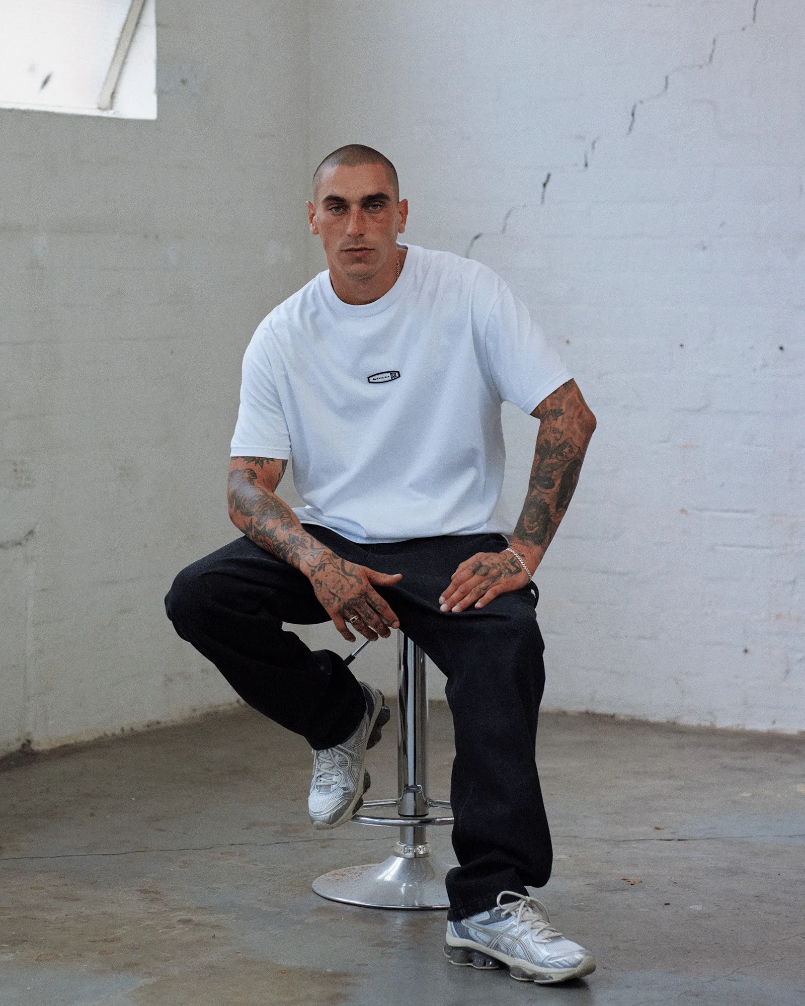 PRIMARY BOX FIT TEE - WHITE