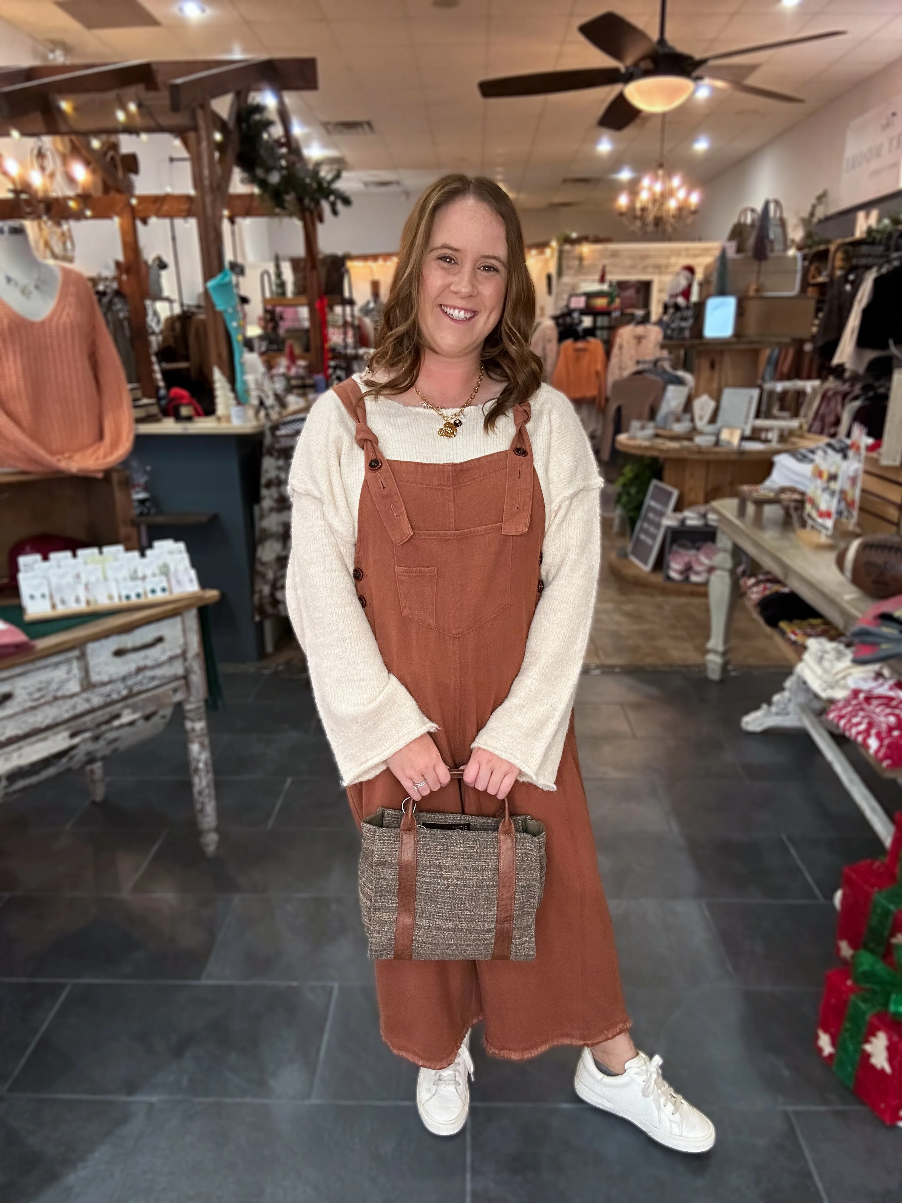 Pumpkin Patch Jumpsuit {Rust}