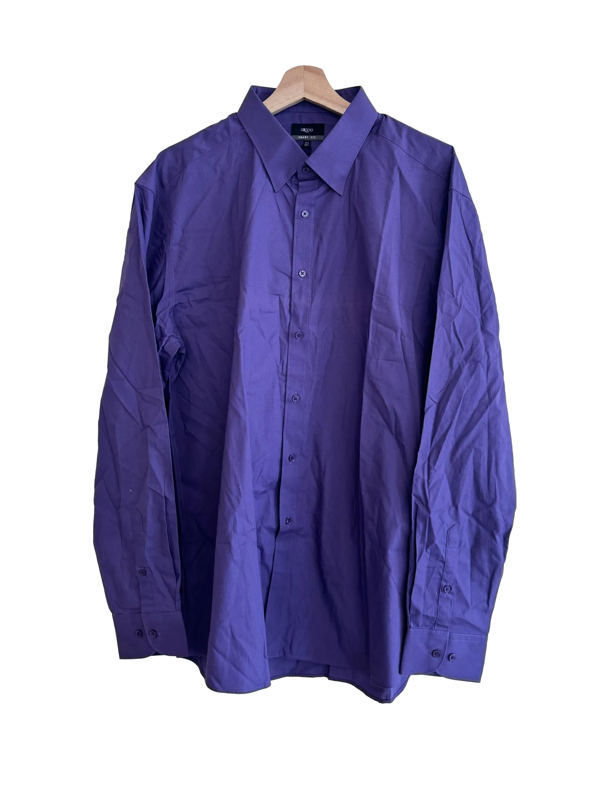 Purple Plain Long Sleeved Shirt