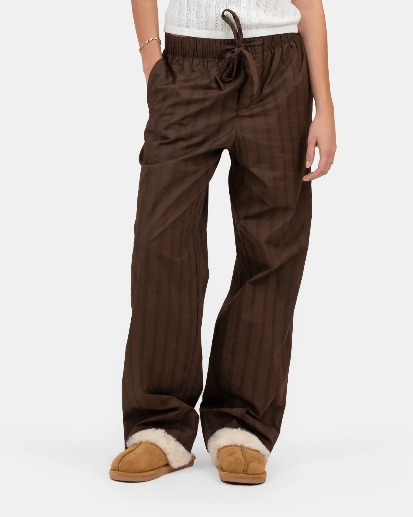 Pyjamas Pants Brown Striped