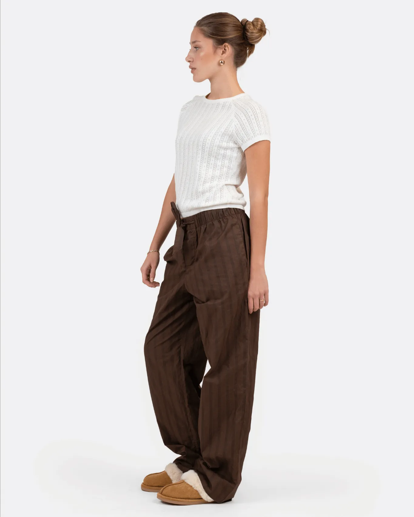 Pyjamas Pants Brown Striped