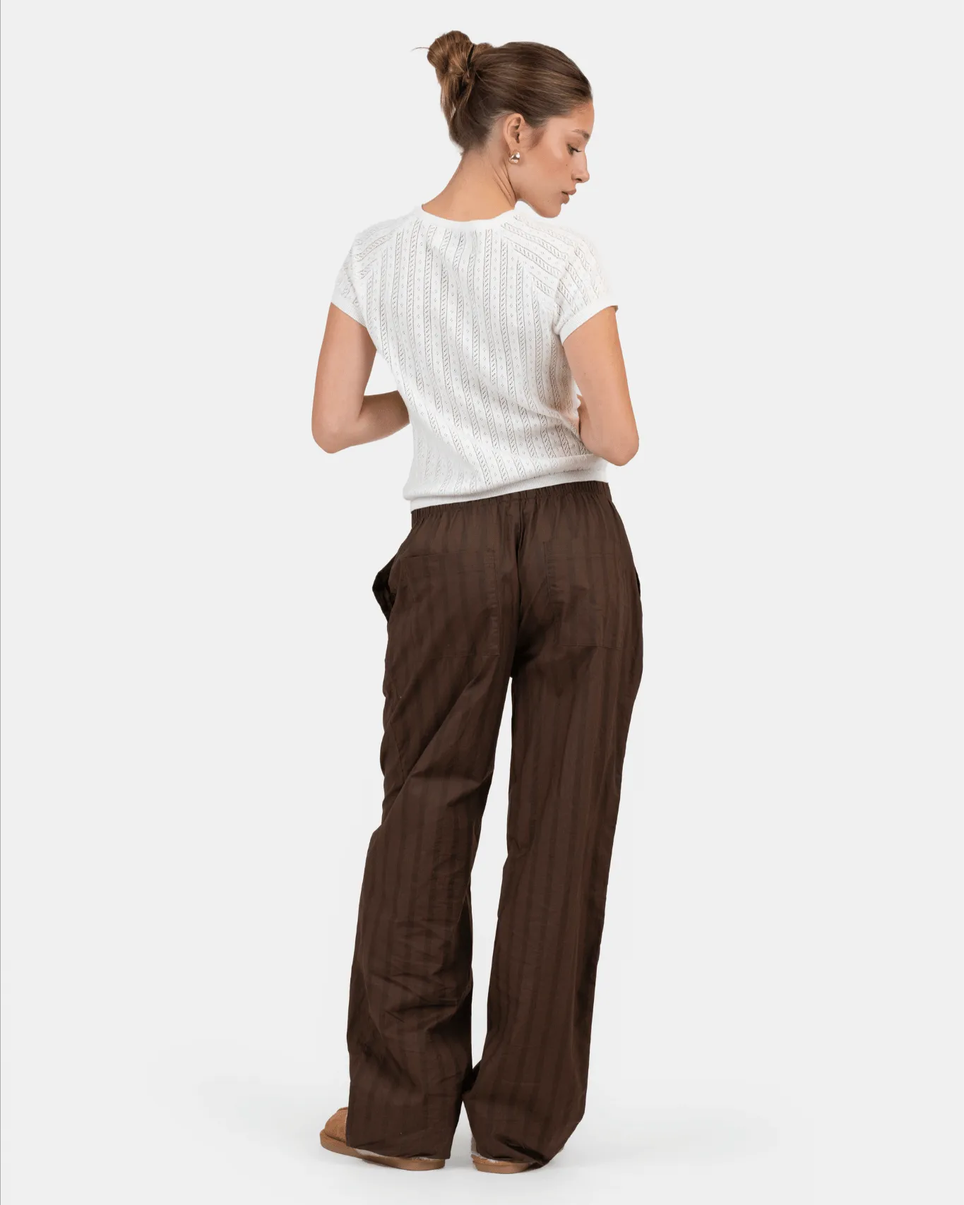 Pyjamas Pants Brown Striped