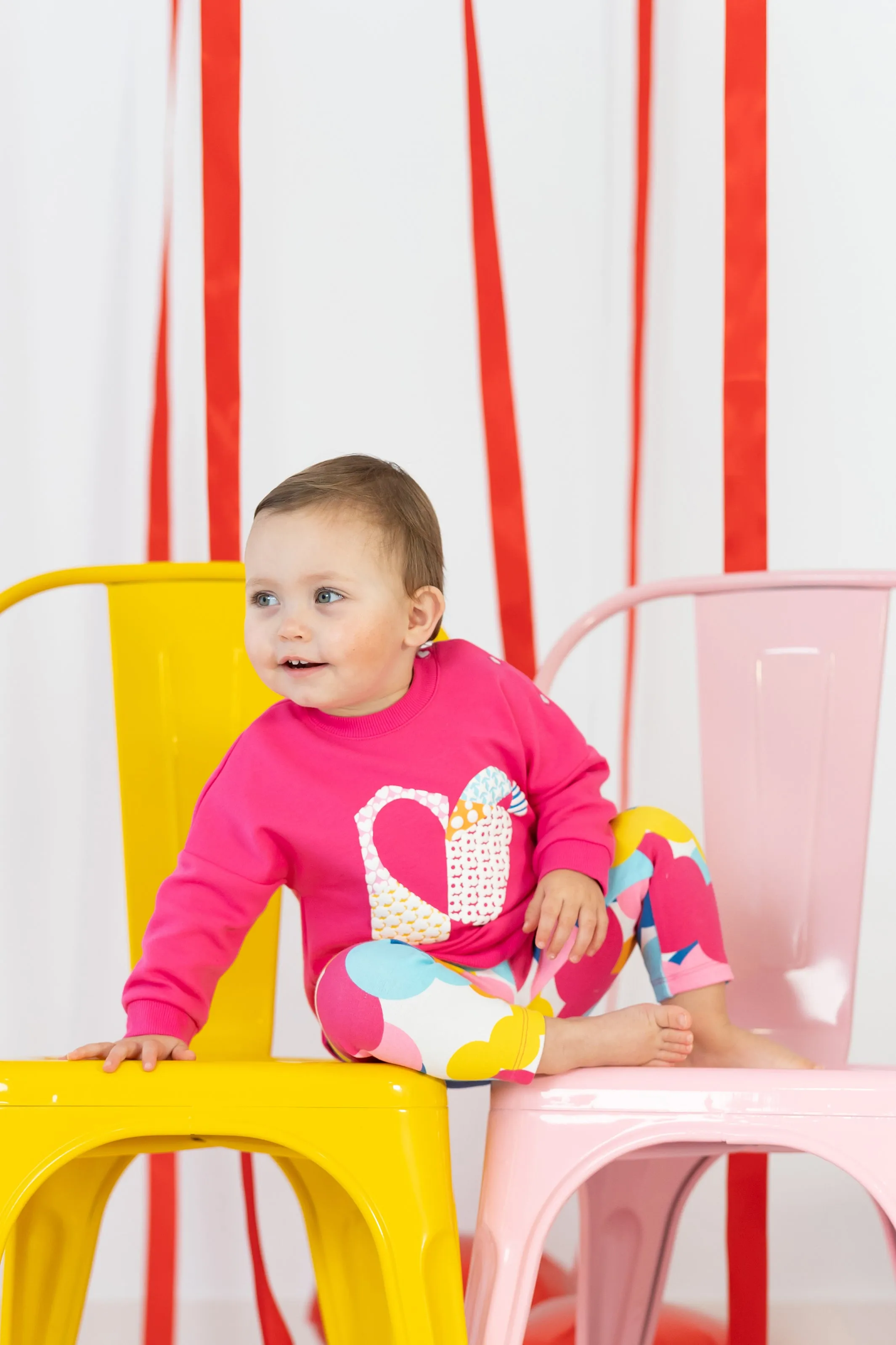 "Isabella" Fuchsia Sweatshirt & Leggings