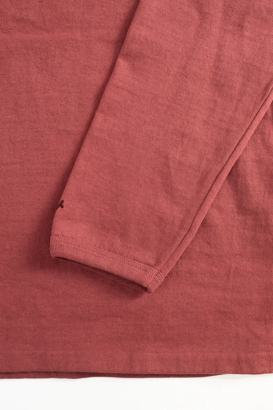 "Stand Wheel" Heavyweight Long Sleeve Tee - Burgundy