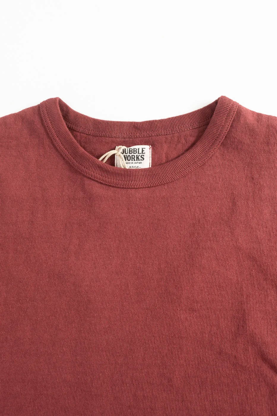 "Stand Wheel" Heavyweight Long Sleeve Tee - Burgundy