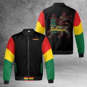 Rasta Quilted Bomber Jacket