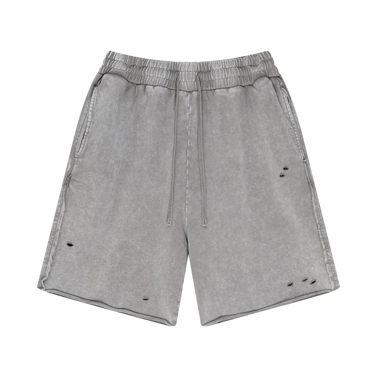Raw Edge Destructive Short Pants