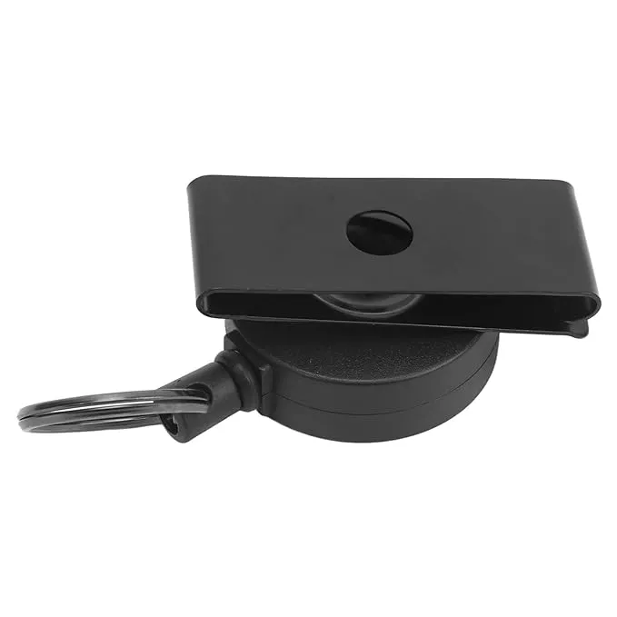 RECON GS2S Retractable 10 Key Tool Reel Holder Steel wire 360 degree rotating  Belt Clip Chain Heavy Duty Split Ring