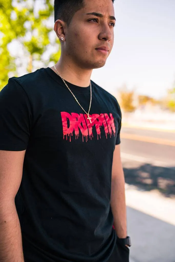 Red Drippin (V3) | Black Tee