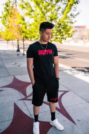 Red Drippin (V3) | Black Tee