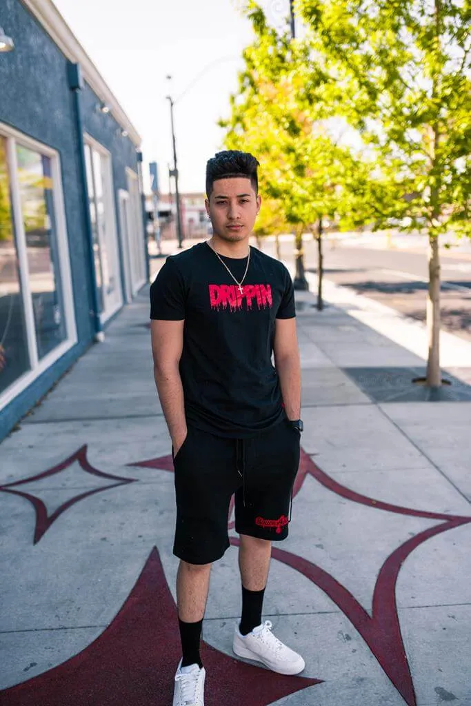 Red Drippin (V3) | Black Tee