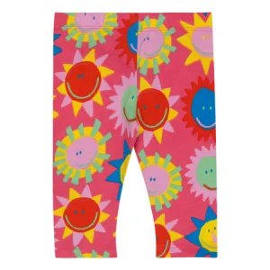 Red Multicolour Groovy Sunshine Leggings