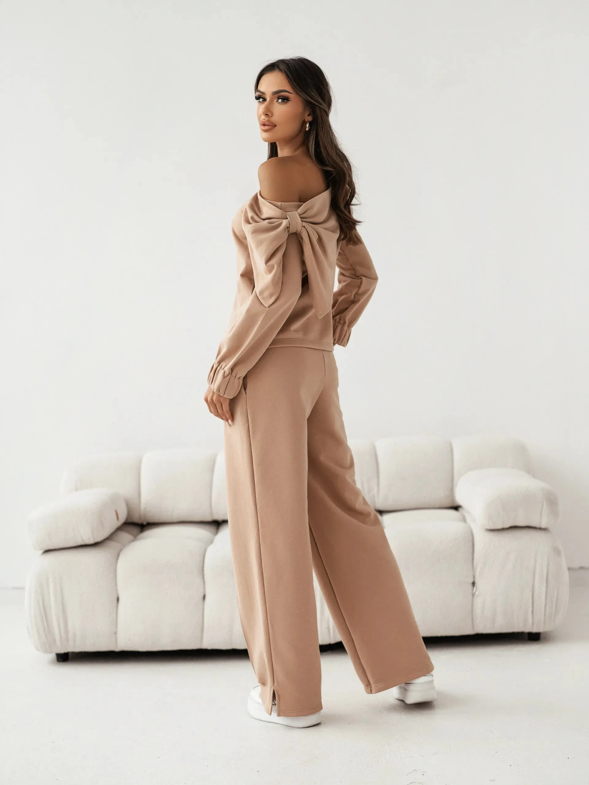 Relaxed bow set-pants