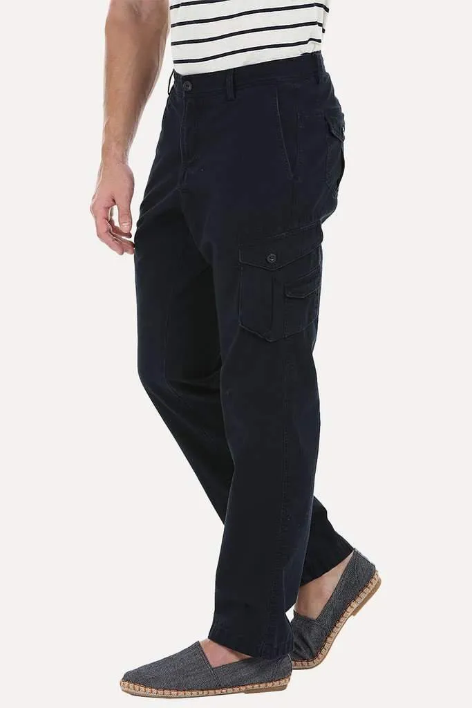 Relaxed Fit Garment Dyed Washed Cargo
